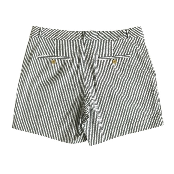 Banana Republic Women’s Seer Soft Navy Blue and White striped shorts size 10 - Picture 4 of 8